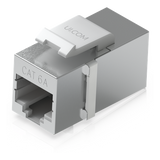 UACC-KEYSTONE-COUPLER-C6A - Acoplador Keystone / Cat6A Pasante / 10 Gbps / PoE / Snap-In / Paquete 12 Piezas