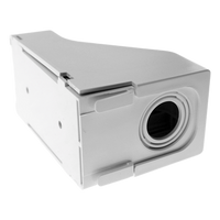 DCEFXIW-X - Accesorio para Techo Falso/Entrada / Conexión Tubería 1/2 a 1 In / Compatible Canaletas LD3, LD5, LD10 / Blanco Mate