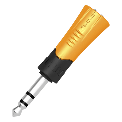 MP3-MJF - Adaptador de Audio Estéreo / 1/4" (6.35 mm) a Jack 3.5 mm / Carcasa Plástica Resistente