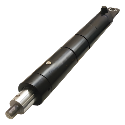 63003417 - Pistón Hidráulico para Barrera Vehicular / Cilindro Articulado 20 mm / Presión 50 bar / Capacidad 1 Litro / Aleación de Aluminio Anodizado