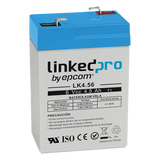 LK4.56 - Batería de Respaldo AGM / 6 VCC / 4.5 Ah / Vida Útil 5 Años / Terminales F1 / Certificación UL