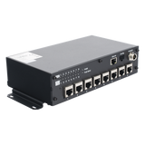 AE-MS8400(RJ45/8) - Switch PoE Móvil / 8 Puertos PoE 100 Mbps / 1 Puerto Uplink 1 Gbps / 90 W Total / 9-36 V DC / -20°C a +60°C