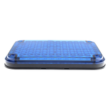 XLTE515BV2 - Luz de advertencia / 9x7" (22.9x17.8 cm) / 104 LED / 12 VCC / 1 A / 10 patrones de destello / Montaje permanente / Azul