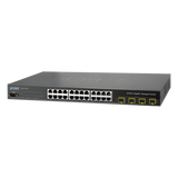 WGSW-24040R - Switch Administrable L2+ / 24 Puertos Gigabit / 4 Puertos Combo SFP / Enrutamiento Estático L3 / Doble Fuente de Alimentación