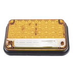 XLTE2335A - Luz de Advertencia LED / 7x4 pulgadas / 66 LED Alta Intensidad / 12 VCC / 10 Patrones de Destello / Mica Ámbar / Montaje Permanente
