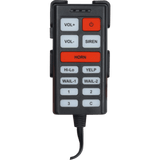 XDKQ77 - Controlador de Sirena Vehicular / 13 Botones / Ajuste de Volumen / Luces Auxiliares / Conexión Cableada / Montaje en Tablero