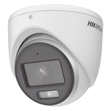 DS-2CE72KF0T-FS - Cámara Turret TURBOHD / 3K 5 Megapixel 16:9 / Color 24/7 / Luz Blanca 40 m (131.2 ft) / Micrófono Integrado / IP67 / 4 Tecnologías / dWDR