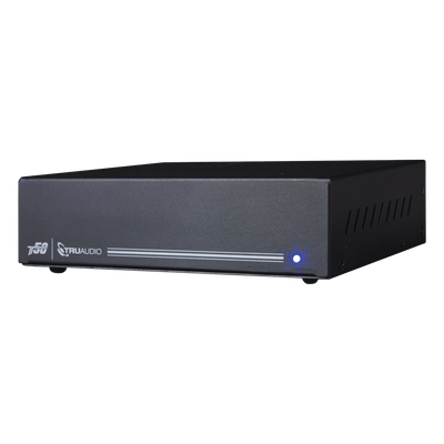 T50 - Amplificador de Potencia Clase D / 2 Canales / 50W a 8Ω / Salida Subwoofer / Control IR con Aprendizaje / 110V-220V / Montaje en Pared
