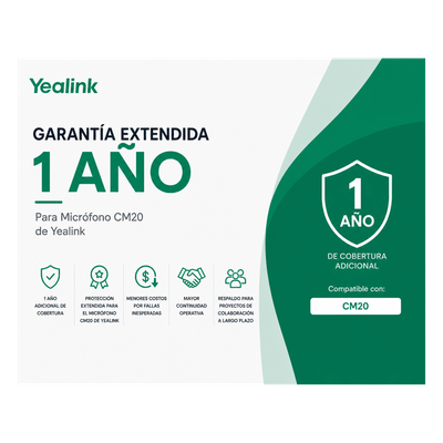 CM20-AMS-1YEAR - Garantia Extendida de 1 Año para Microfonos CM20 de Yealink
