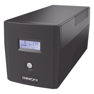 LP1000LCD - UPS de Línea Interactiva / 1000 VA / 600 W / 6 Tomas NEMA 5-15R / 4 Tomas Respaldadas / AVR Boost y Buck / Pantalla LCD / Protección RJ45