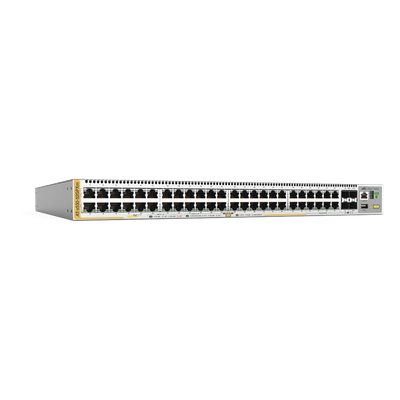 AT-X530-52GPXM-10 - Switch PoE+ Stackeable Capa 3 / 40x 10/100/1000 Mbps + 8x Multigigabit 100M-5G / 4x SFP+ 10G / PoE+ 90W / 720W / Fuente Redundante