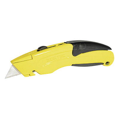 SYS-NF7 - Navaja multiusos curva / Grip antideslizante / 7 pulgadas / Almacena 6 navajas / Corte de fleje integrado