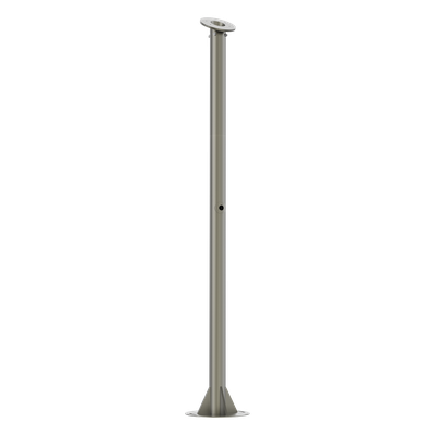 L1500-X800-R125(TCGX06) - Poste para Cámara ANPR / Altura 1.5 m (4.9 ft) / Acero y Aluminio / Uso Interior y Exterior / Color Gris
