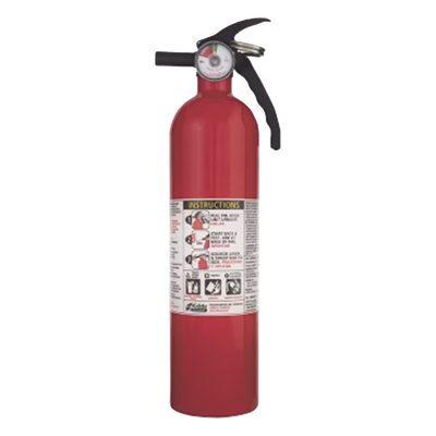 FA110MS - Extintor desechable / Recreational / Polvo químico ABC / 2.5 lb / UL 1-A:10-B:C / Soporte metálico / USCG-DOT / Paquete 6