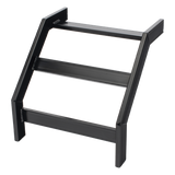CHCVET1X12EPK - Curva Vertical Exterior 90° / Escalera Tubular 1.5" de Peralte x 12" de Ancho / Acero al Carbono con Recubrimiento Epóxico / Radio de Curvatura 12' (3.66 m) / Incluye Coples y Tornillería
