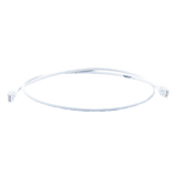 MC6-03-02B - Patch Cord Modular Cat6 UTP / CM-LS0H / 0.91m (3 Pies) / 26AWG / 5.3mm OD / Blanco / Bulk