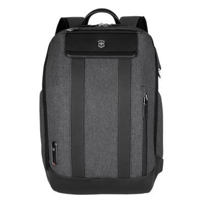 611-955 - Mochila Urbana / Nylon-Cuero / 17L / Laptop 14" / 42x19x30 cm / 1.1 kg / 138x75x118 in
