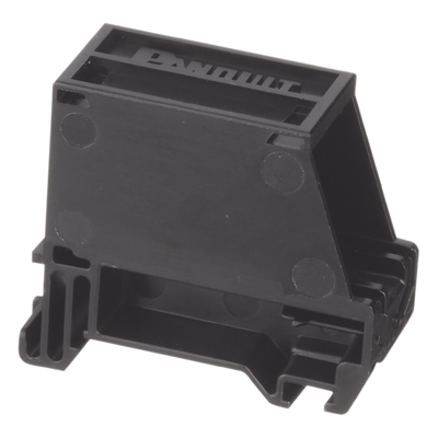 CADIN1BL - Adaptador de 1 Puerto / Riel DIN 35 mm (1.38 in) / Policarbonato / UL94V-0 / Mini-Com