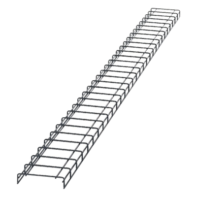 WG8BL10 - Charola para Canalización Tipo Malla / 8 in (203.2 mm) Ancho / 2.1 in (53.1 mm) Alto / 9.8 ft (3 m) Largo / Acero Pregalvanizado / Pintura Electroestática Negra
