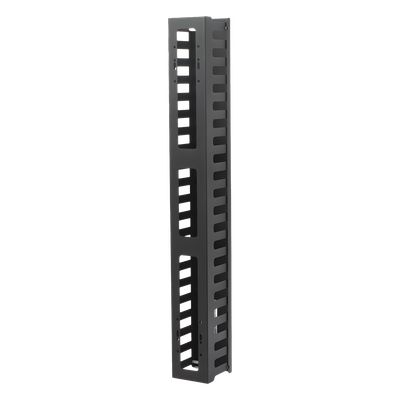 LPVM21U - Organizador de Cable Vertical / 21U / Acero / 260 Cables CAT5E / 225 Cables CAT6 / 50% Espacio Ventilación