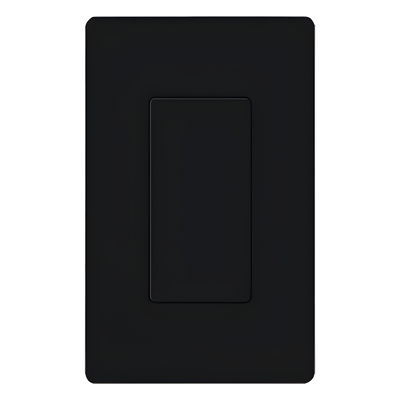 DVBIBL - Inserto Ciego para Placa de Pared / Apertura Estilo Designer / Acabado Brillante Negro / Color Estable UV