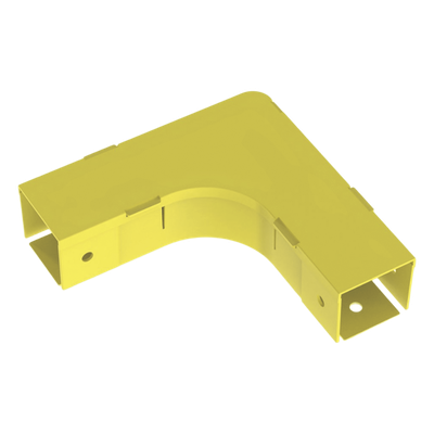 FRA2X2LYL - Accesorio de Ángulo Recto Horizontal / 90° / Para Canaleta 2x2 / Radio de Curvatura 50.8 mm / ABS 94V-0 / Color Amarillo