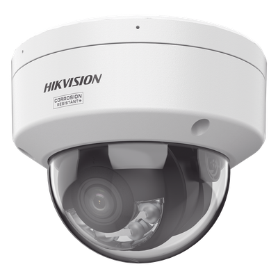 DS-2CD2187G3-LIS2UY - Domo IP / 8 Megapixel / Lente 2.8 mm / 98 pies IR + Luz Blanca / 2 Micrófonos / IP67 NEMA 4X / WDR 130 dB / AcuSense 3.0 / AcuSeek
