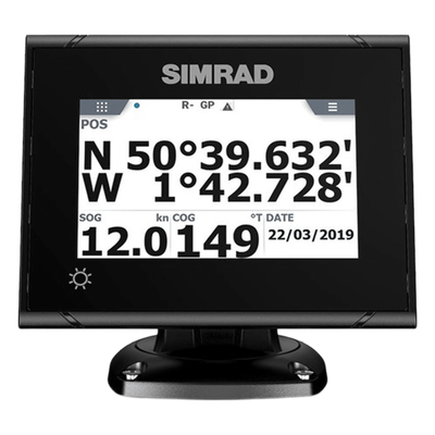 000-14129-001 - Sistema GPS Simrad P2005 con Antena GS70 / Pantalla Táctil a Color 5 Pulgadas / GPS + GLONASS / Navegador y Brújula GPS / Compatible con Radar, ECDIS y Autopiloto / Conexión Directa con Antena / Escalable con MX Junction Box