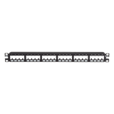 CPP24FMWBLY - Panel de Parcheo Modular / 24 Puertos / 1UR / Montaje al Ras / 19" o 23" / Sin Blindaje / CRS y ABS