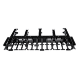 NM1 - Organizador de Cables Horizontal / Alta Densidad / Doble Frontal y Posterior / Rack 19in / 1UR / Negro