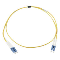 FJ2-LCULCUL-05 - Jumper de Fibra Óptica Monomodo / OS2 / LC/UPC Duplex / OFNR Riser / 5 m (16.40 ft) / Amarillo
