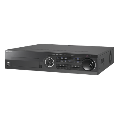 IDS-8116HQHI-M8/S(S) - DVR Pentahíbrido / 24 Canales / 16 TurboHD + 8 IP / 3K / 5 Megapixel / 8 Bahías HDD / AcuSense / H.265+ / 16 Entradas de Alarma / POS