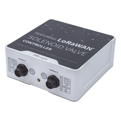 UC512DI915M - Controlador IoT LoRaWAN / 2 Salidas CC para Válvulas Solenoides / 2 Entradas por Pulsos / IP67 / 16 Eventos de Riego
