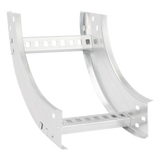 CHVI908R8X9AK - Curva Vertical Interior de Aluminio / Perfil Z / Peralte 3 1/4" / Ancho 9" / Radio 8" / Ambientes Salinos