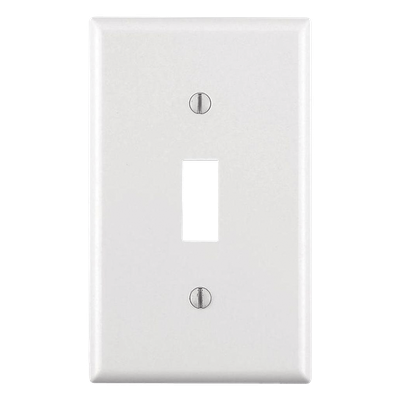 HUB-P1W - Placa para Interruptor de Palanca / Policarbonato Termoplástico / Blanco / 4.63 x 2.88 x 0.25 in / Vertical