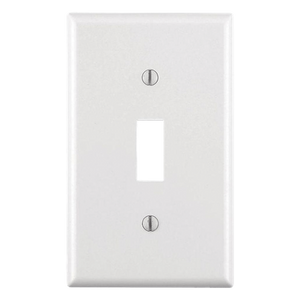HUB-P1W - Placa para Interruptor de Palanca / Policarbonato Termoplástico / Blanco / 4.63 x 2.88 x 0.25 in / Vertical