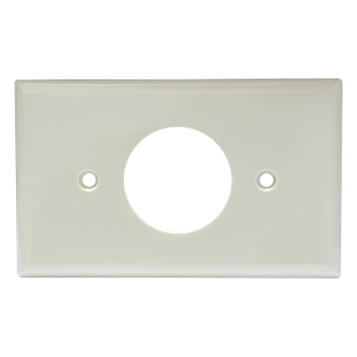 SYS-136601 - Placa de Contacto Sencilla / Material ABS / Color Marfil / Uso Interior