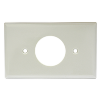 SYS-136601 - Placa de Contacto Sencilla / Material ABS / Color Marfil / Uso Interior