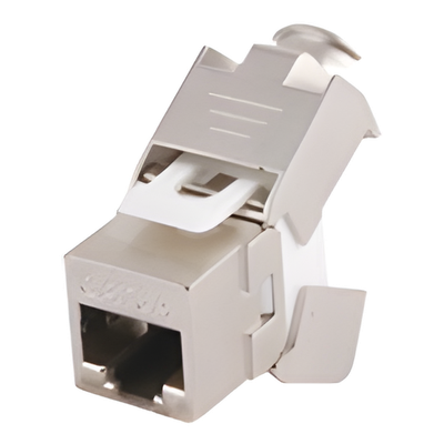 LP-KJ5S-04 - Módulo Jack Keystone / Cat5e STP / Toolless / 1 Puerto / T568A-B / -40°C a 85°C