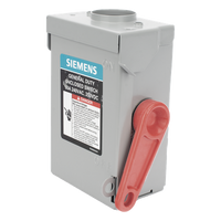 GNF221RA - Interruptor de Seguridad / 240Vca / 2 Polos / 30A / NEMA 3R / Doble Ruptura Visible / Sin Portafusibles / 100kAIC