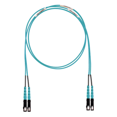 FX23LSNSNSNM002 - Jumper de Fibra Óptica / Multimodo OM3 50/125 / SC-SC Dúplex / LSZH / 2 m (6.56 pies) / Aqua