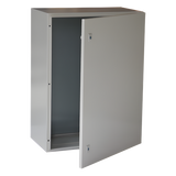 PST-4060-25A - Gabinete de Acero IP66 / 400 x 600 x 250 mm / IK10 / Placa Trasera Metálica 2 mm / Cerradura con Llave / Tapa Inferior Atornillable
