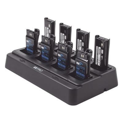 TX-8C-KSC43 - Cargador de Escritorio / 8 Cavidades / Dual Química Ni-MH y Li-Ion / 15 V 8 A / 100-240 VCA