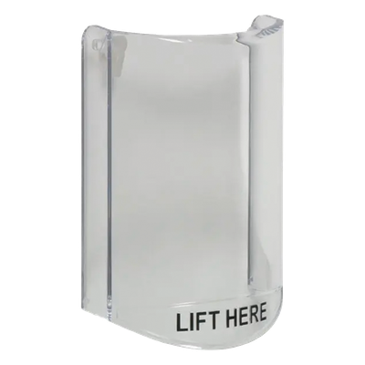 STI-6517 - Cubierta Protectora / Policarbonato Superresistente / Sin Alarma / Montaje por Pestañas / 135x89x45 mm / -40 a 49°C