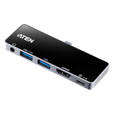 UH3238 - Dock USB-C de Viaje / Thunderbolt 3 / USB 3.2 5 Gbps / HDMI 4K 60Hz / PD 92W / 44g