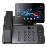 V66-PRO - Teléfono IP Ejecutivo / 20 Líneas SIP / Pantalla Táctil IPS 7" / Wi-Fi 6 / Bluetooth 5.4 / Handset Inalámbrico / PoE / Gigabit Dual Ethernet