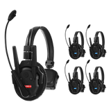 TXPRO5 - Kit Intercomunicadores Inalámbricos / Full-Duplex Simultáneo / Alcance 500 m (1640 ft) / Latencia 80 ms / AEC 2.0 / Batería 24 Hrs / USB-C / Hasta 13 Unidades