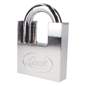 SYS-L22-A40-DCSB - Candado de acero / Guarda anti-palanca / Cromo satinado / Doble cerrojo / 40 mm (1.57 in) / Nivel de seguridad 7 / Llave Abloy