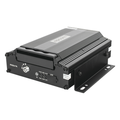 XMR401NAHDS - DVR Móvil / 4 Canales AHD 2 Megapixel + 1 Canal IP / H.265 / Chip IA Embebido / ADAS y DSM / 4G / WiFi / GPS / HDD hasta 2 TB / -40 °C a 70 °C (-40 °F a 158 °F)