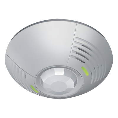 LOS-CDT-500R-WH - Sensor de ocupación de techo / Doble tecnología US + PIR / 46 m² (500 ft²) a 180° / Relevador SPDT 500 mA / Fotocelda 0-1000 lx / 20-24 VCD